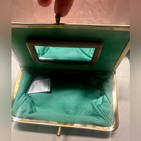 Anthropologie Moroccan Tile Print Clutch - Picture 3 of 7